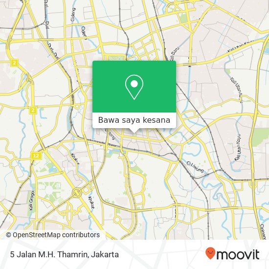 Peta 5 Jalan M.H. Thamrin