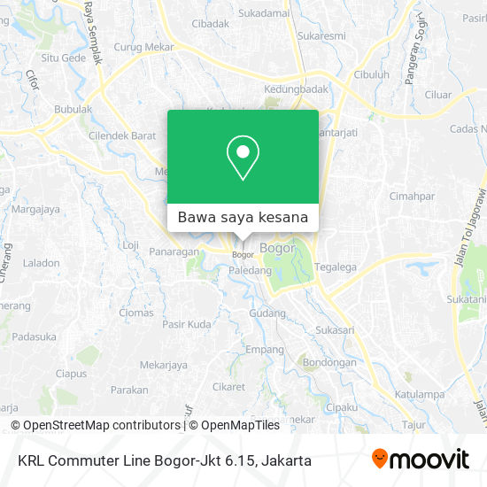 Peta KRL Commuter Line Bogor-Jkt 6.15