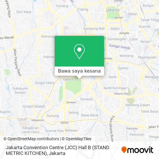 Peta Jakarta Convention Centre (JCC) Hall B (STAND METRIC KITCHEN)