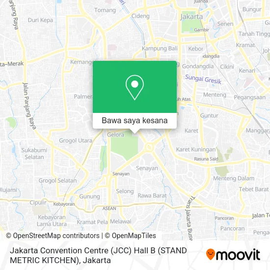 Peta Jakarta Convention Centre (JCC) Hall B (STAND METRIC KITCHEN)