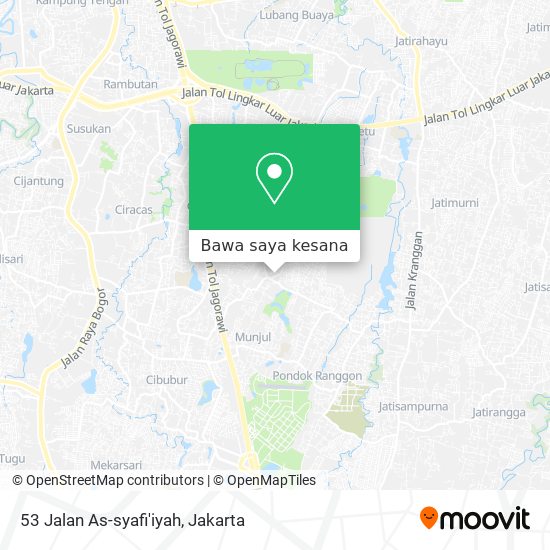 Peta 53 Jalan As-syafi'iyah