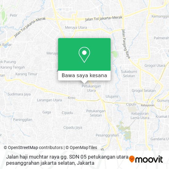 Peta Jalan haji muchtar raya gg. SDN 05 petukangan utara pesanggrahan jakarta selatan