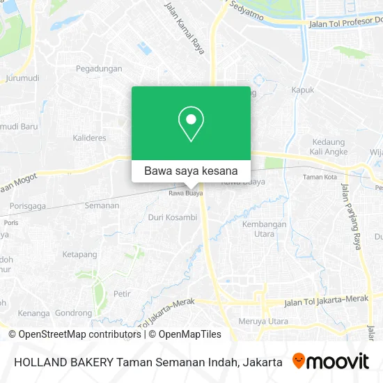 Peta HOLLAND BAKERY Taman Semanan Indah