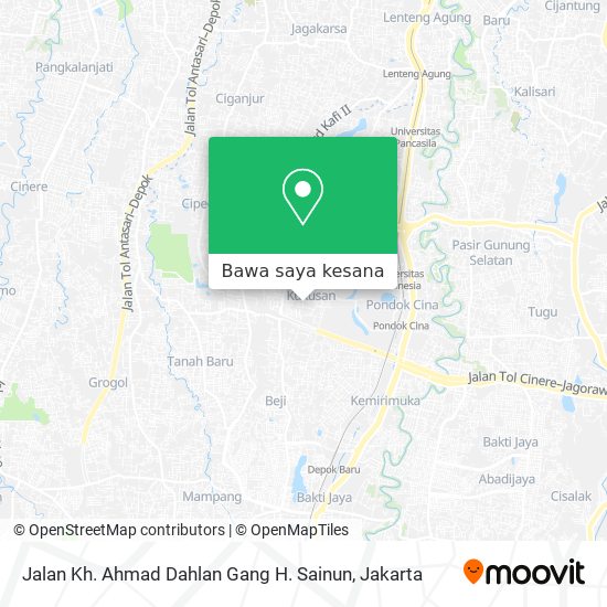 Peta Jalan Kh. Ahmad Dahlan Gang H. Sainun