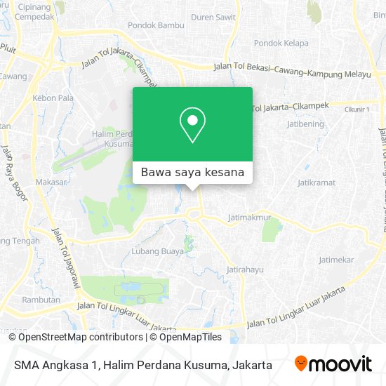 Peta SMA Angkasa 1, Halim Perdana Kusuma