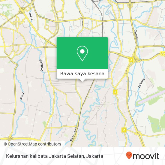 Peta Kelurahan kalibata Jakarta Selatan