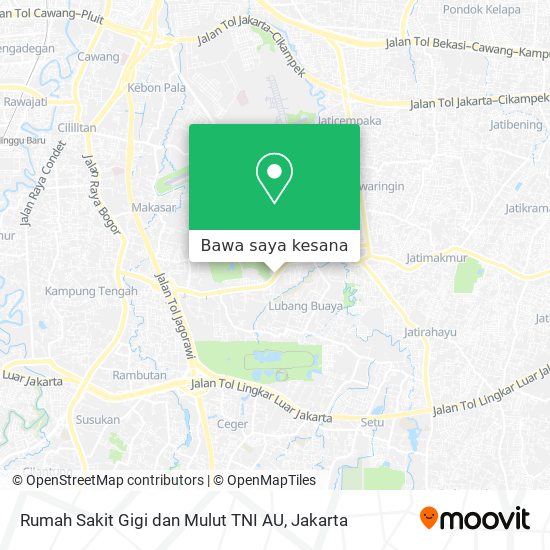 Peta Rumah Sakit Gigi dan Mulut TNI AU