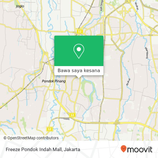 Peta Freeze Pondok Indah Mall