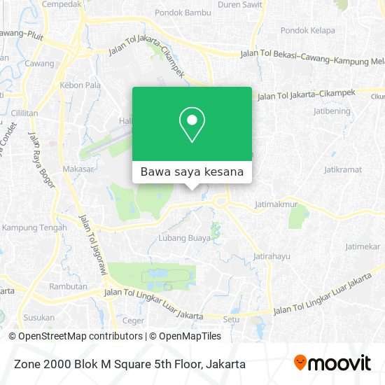 Peta Zone 2000 Blok M Square 5th Floor