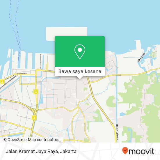 Peta Jalan Kramat Jaya Raya
