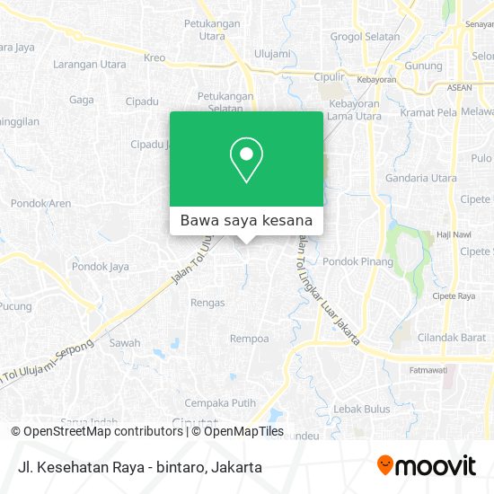 Peta Jl. Kesehatan Raya - bintaro