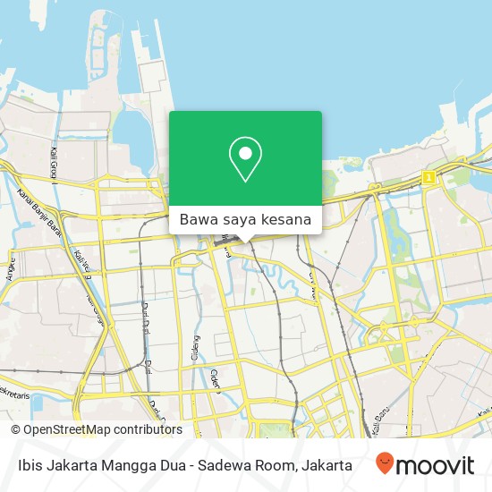 Peta Ibis Jakarta Mangga Dua - Sadewa Room