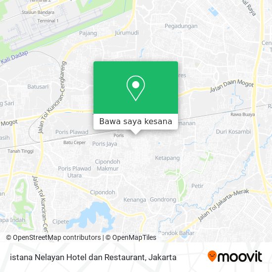 Peta istana Nelayan Hotel dan Restaurant