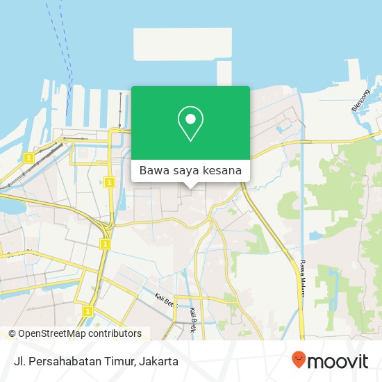 Peta Jl. Persahabatan Timur