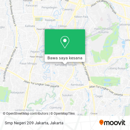 Peta Smp Negeri 209 Jakarta