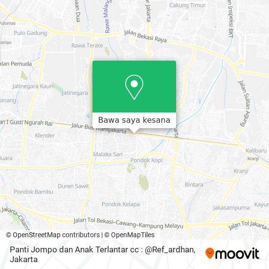 Peta Panti Jompo dan Anak Terlantar cc : @Ref_ardhan