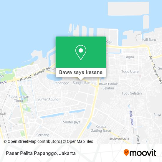 Peta Pasar Pelita Papanggo