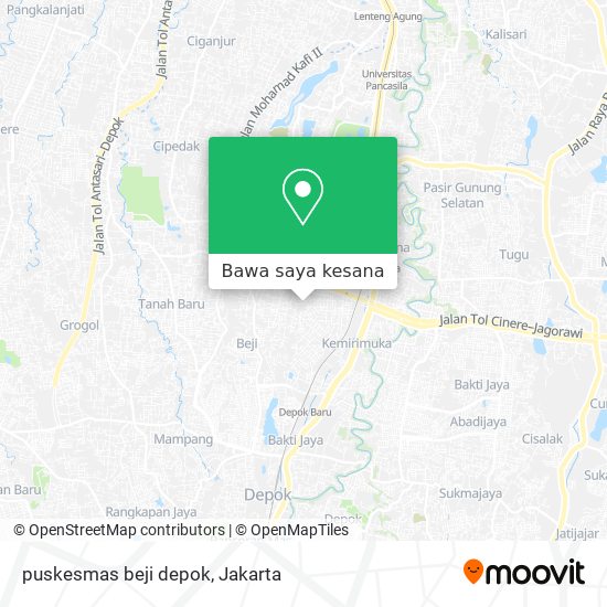 Peta puskesmas beji depok