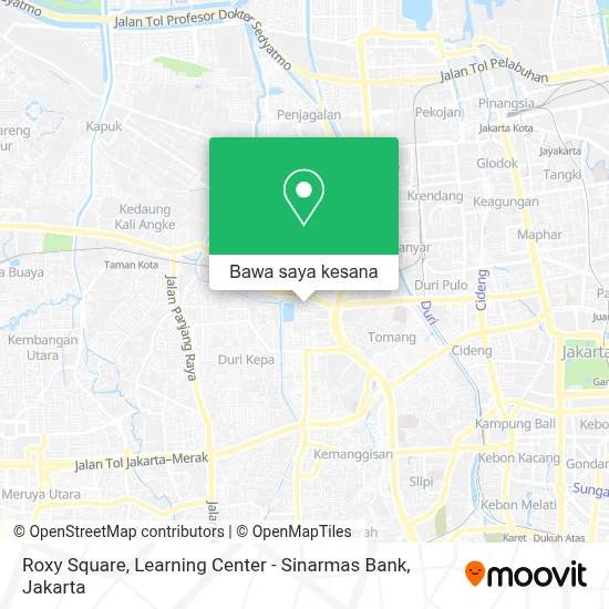 Peta Roxy Square, Learning Center - Sinarmas Bank