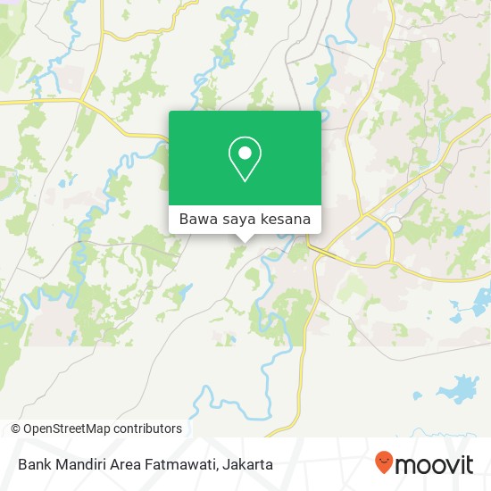 Peta Bank Mandiri Area Fatmawati