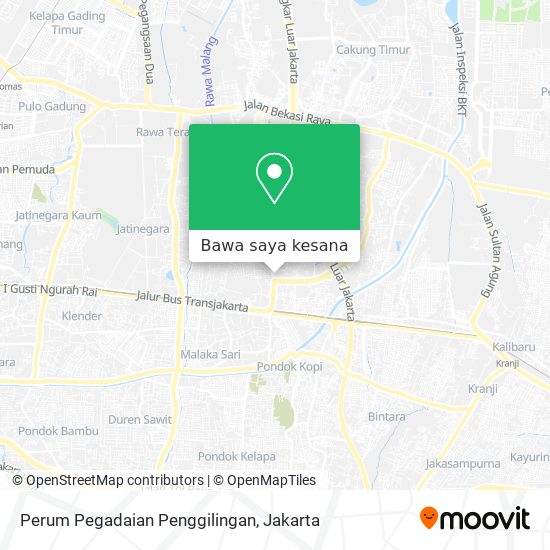 Peta Perum Pegadaian Penggilingan