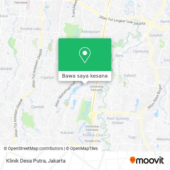 Peta Klinik Desa Putra