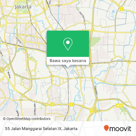 Peta 55 Jalan Manggarai Selatan IX