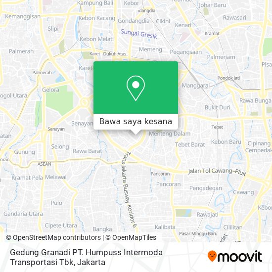 Peta Gedung Granadi PT. Humpuss Intermoda Transportasi Tbk