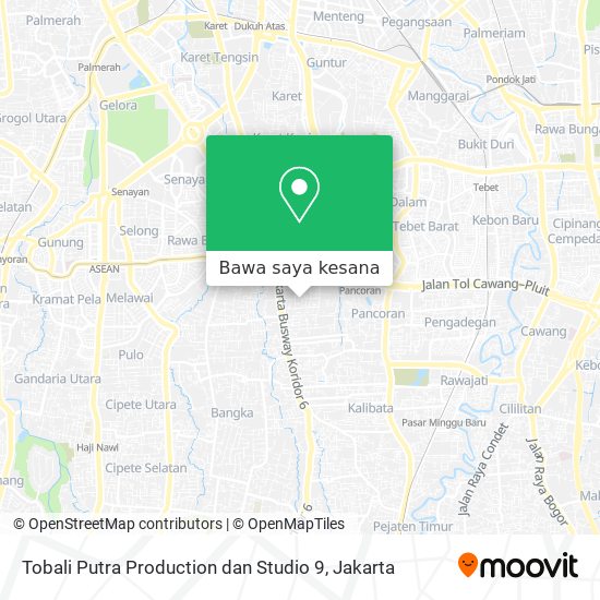 Peta Tobali Putra Production dan Studio 9