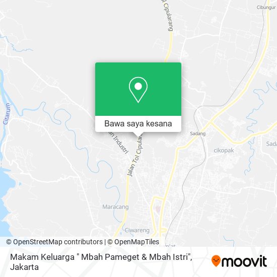 Peta Makam Keluarga " Mbah Pameget & Mbah Istri"