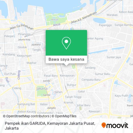 Peta Pempek ikan GARUDA, Kemayoran Jakarta Pusat