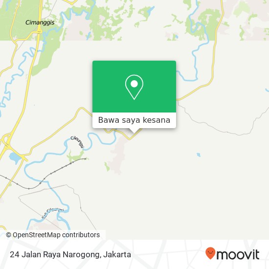 Peta 24 Jalan Raya Narogong