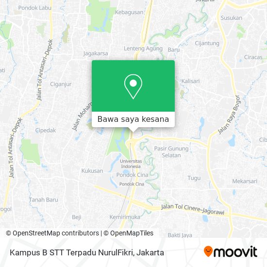 Peta Kampus B STT Terpadu NurulFikri