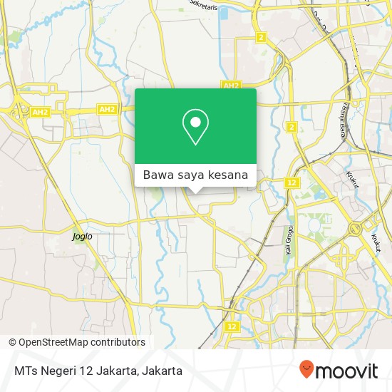 Peta MTs Negeri 12 Jakarta