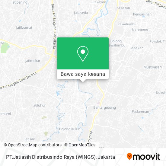 Peta PT.Jatiasih Distribusindo Raya (WINGS)