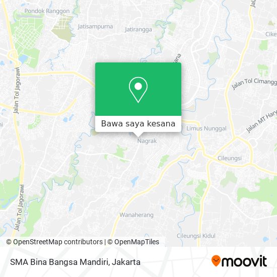 Peta SMA Bina Bangsa Mandiri