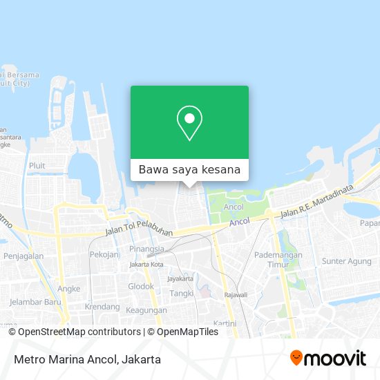 Peta Metro Marina Ancol