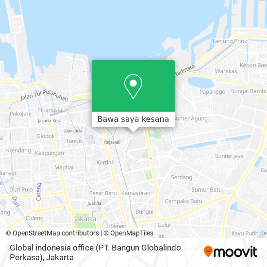 Peta Global indonesia office (PT. Bangun Globalindo Perkasa)