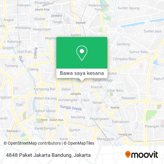 Peta 4848 Paket Jakarta Bandung