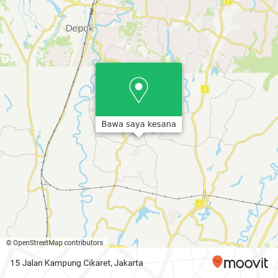 Peta 15 Jalan Kampung Cikaret