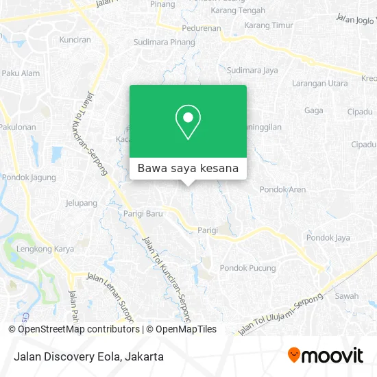 Peta Jalan Discovery Eola