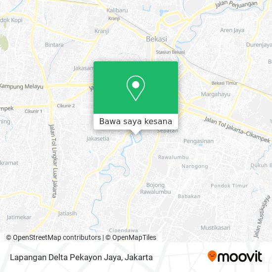 Peta Lapangan Delta Pekayon Jaya