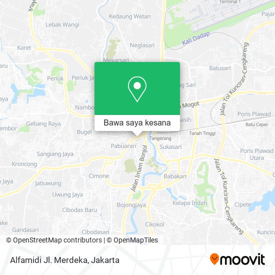 Peta Alfamidi Jl. Merdeka