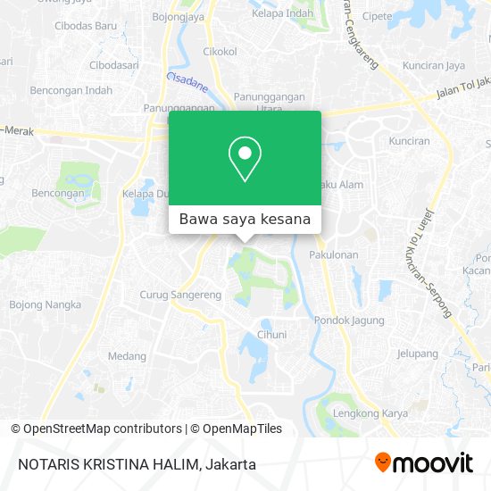 Peta NOTARIS KRISTINA HALIM