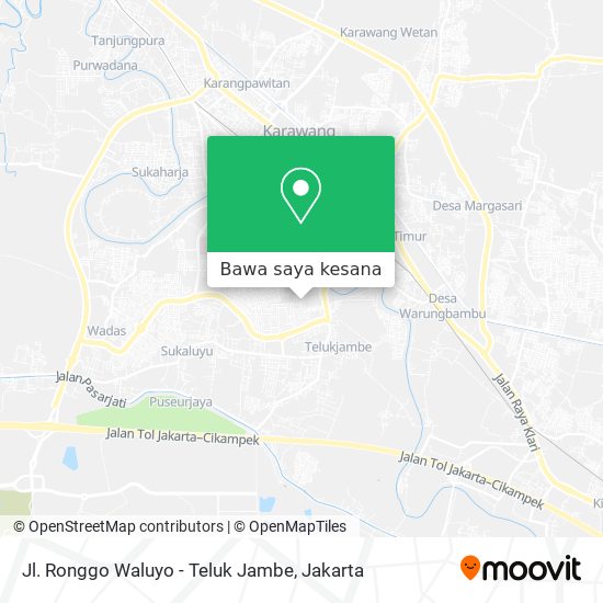 Peta Jl. Ronggo Waluyo - Teluk Jambe