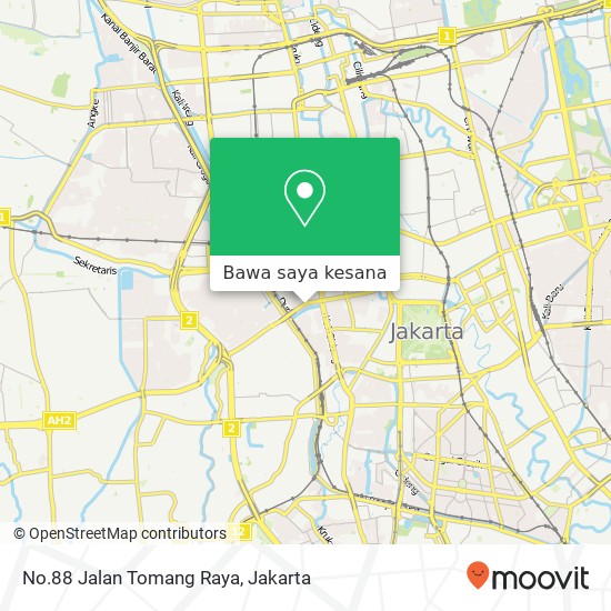 Peta No.88 Jalan Tomang Raya