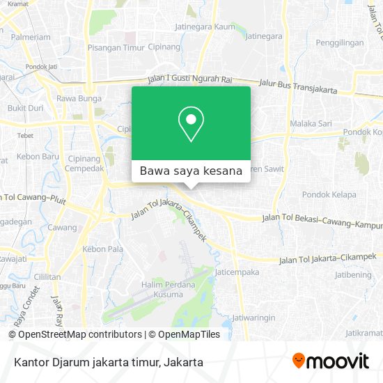 Peta Kantor Djarum jakarta timur