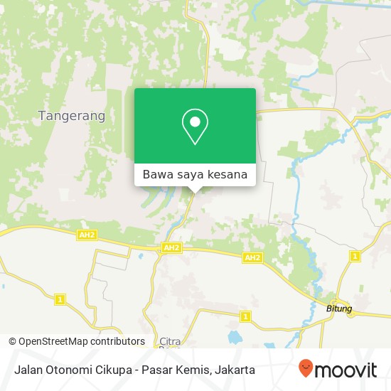 Peta Jalan Otonomi Cikupa - Pasar Kemis