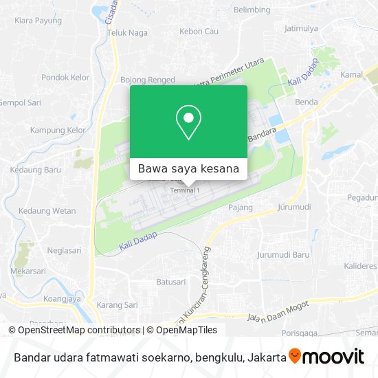 Peta Bandar udara fatmawati soekarno, bengkulu