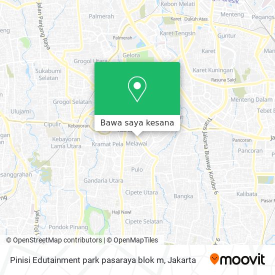 Peta Pinisi Edutainment park pasaraya blok m